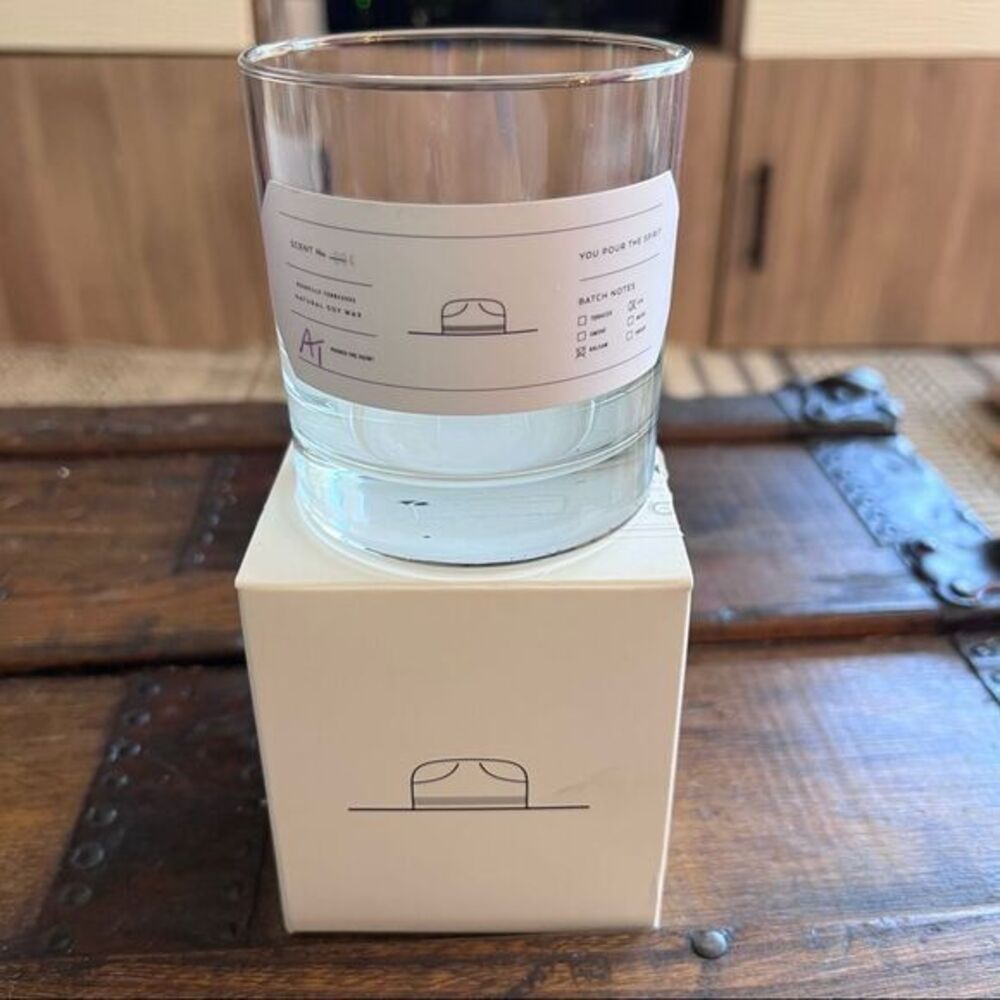 4/$20 Ranger Station empty candle jar cocktail glass